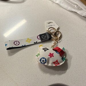 Colorful Fashion Designer Keychain with Wrist Strap
